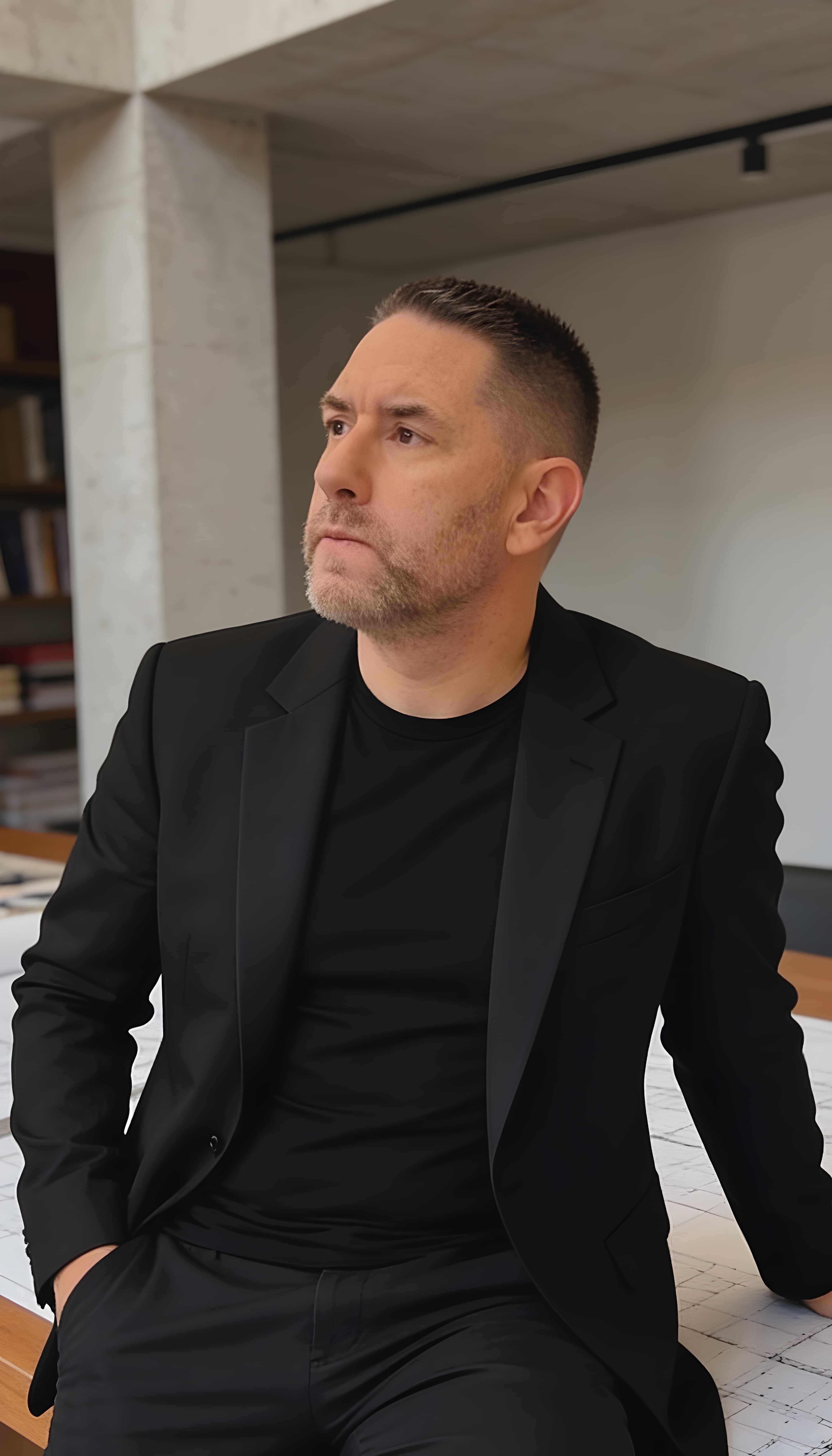 Adam Rogas in modern workspace